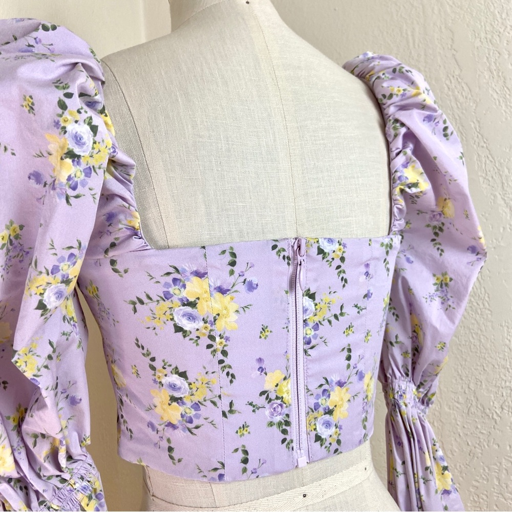 💔SOLD $119 House of CB Millicent Lilac Cropped Top - Picture 8 of 12